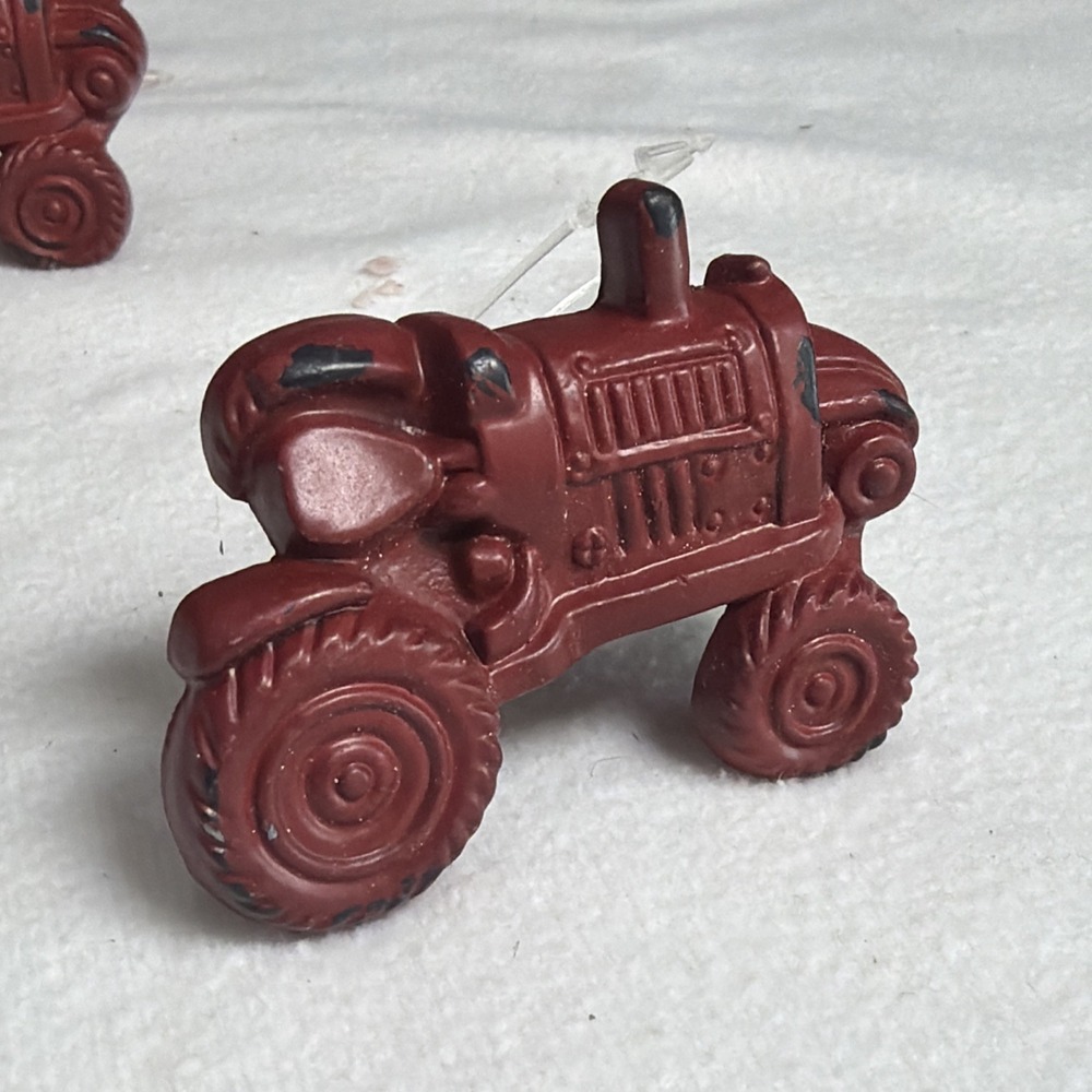 Lot Of 5 New Hobby Lobby Red Tractor Metal Drawer Knobs Farm Country Rustic
